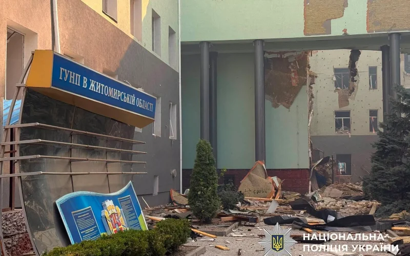 Двоє поліцейських загинули, щонайменше 10 людей – поранені: наслідки атаки рф по Житомиру