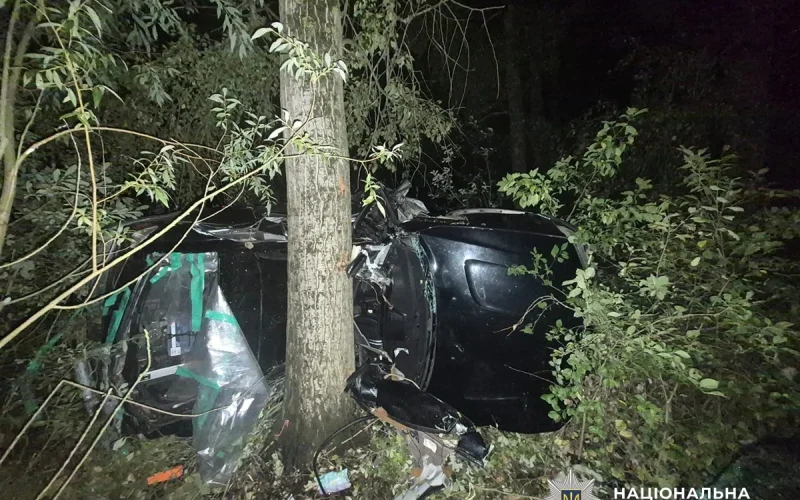 На Житомирщині BMW злетів у кювет, зіткнувся з деревом та перекинувся: 29-річний водій загинув