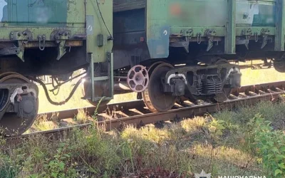 Поблизу станції Коростень-Подільський вантажний потяг наїхав на містянку
