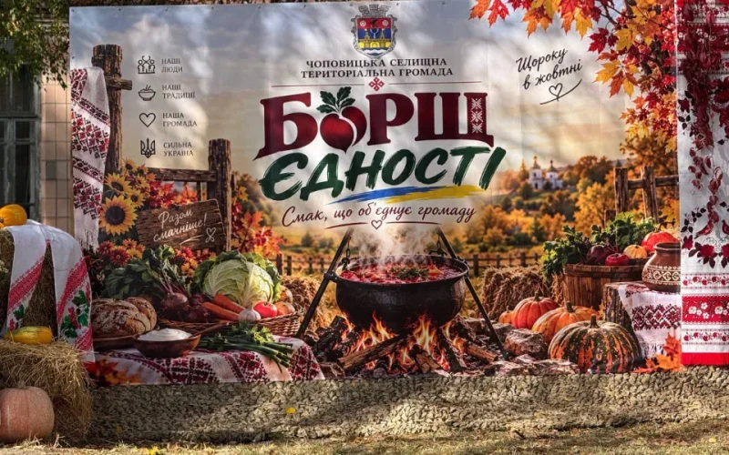 Варили борщ і допомагали військовим: у Чоповицькій громаді зібрали понад 60 тис. грн для ЗСУ