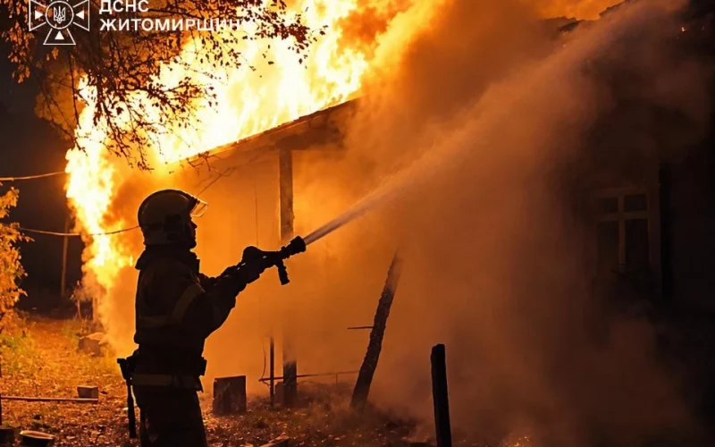 У селі Народицької громади через пічне опалення горів будинок