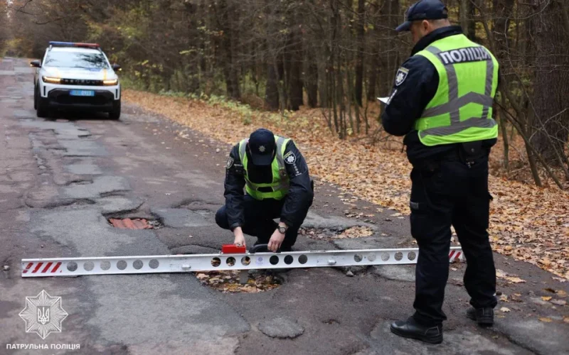 На Житомирщині під час перевірки доріг перед зимою патрульні виявили десятки недоліків