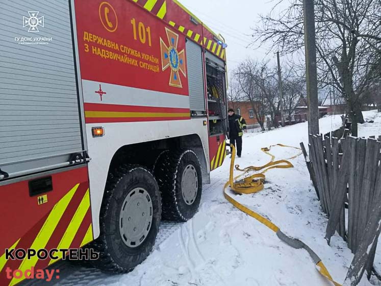 В одному з сіл Овруцької громади горів будинок: рятувальники виявили тіло власника житла ?