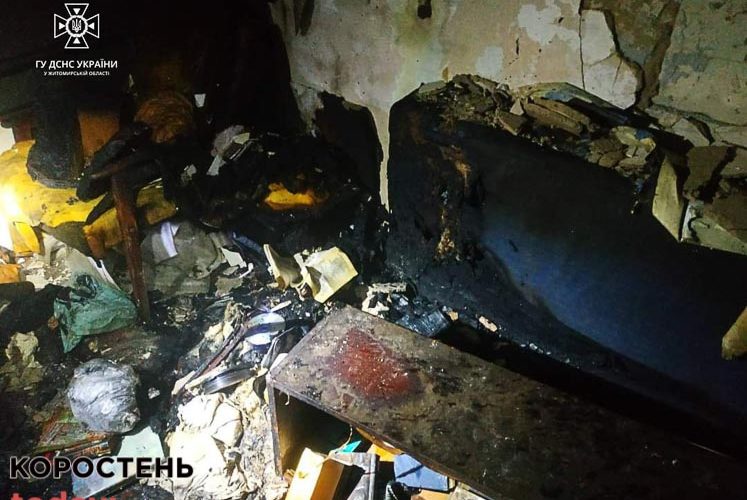 В багатоповерхівці Овруча сталась пожежа: загинув 47-річний чоловік ?