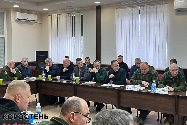 У Коростені на військовій нараді обговорювали питання готовності громади до евакуації населення