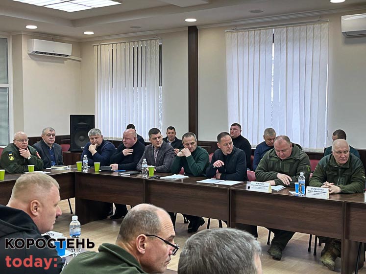 У Коростені на військовій нараді обговорювали питання готовності громади до евакуації населення