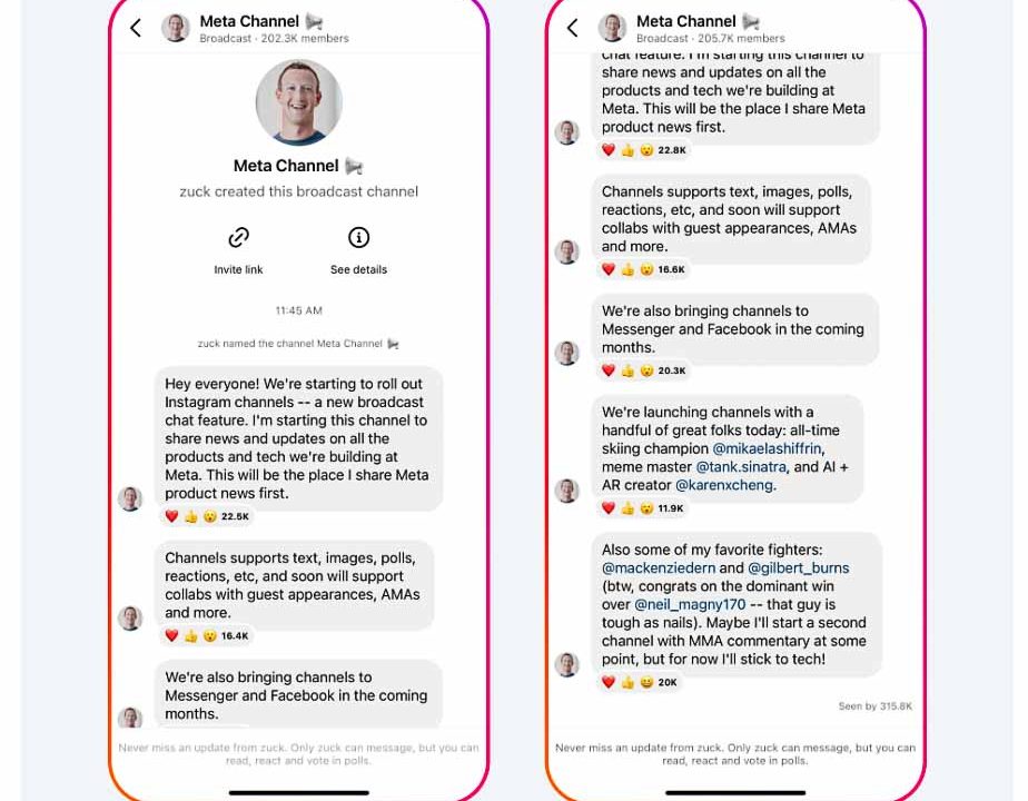У Instagram можна буде створювати канали, як у Telegram – функцію уже тестують