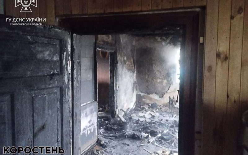 У селі Малинської громади на пожежі загинув 34-річний чоловік