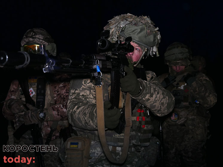 В одній з бригад ТрО на Житомирщині проводились нічні стрільби по повітряним цілям (ФОТО)