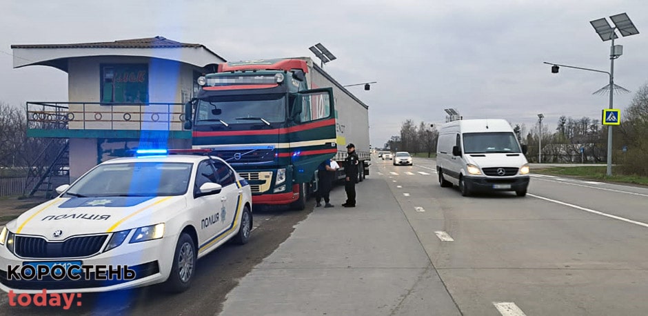 З початку квітня на дорогах Житомирщини поліцейські зареєстрували понад 6 тисяч адмінправопорушень
