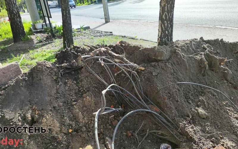 На Кемського в Коростені через будівельні роботи пошкоджено кабелі інтернет-провайдерів