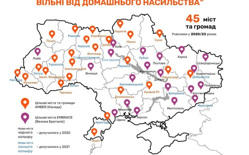 Коростень – серед переможців проєкту ООН “Міста і громади, вільні від домашнього насильства”