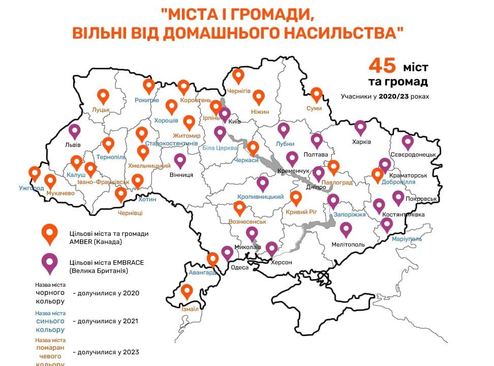 Коростень – серед переможців проєкту ООН “Міста і громади, вільні від домашнього насильства”