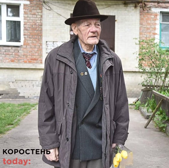Мер Коростеня 9 травня привітав ветеранів ІІ світової війни – справжніх героїв України