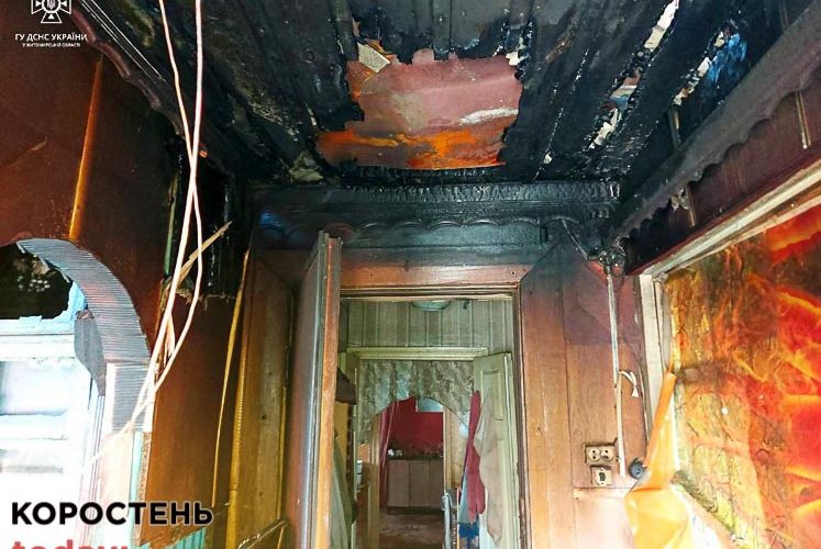 У Лугинах горіла господарська будівля: вогонь перекинувся і на житловий будинок