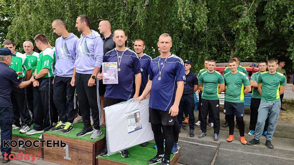 Рятувальники Овруча стали бронзовими призерами чемпіонату області з пожежно-прикладного спорту