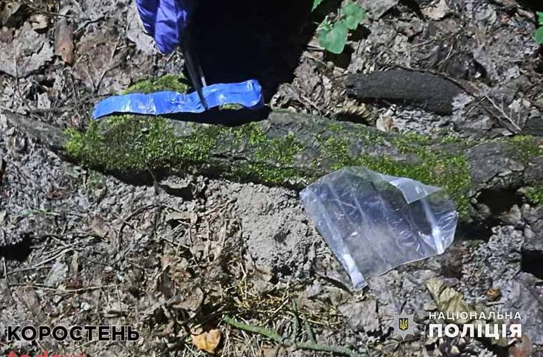 У Малині житель Київщини у парку робив «закладки» з наркотиками (ФОТО)