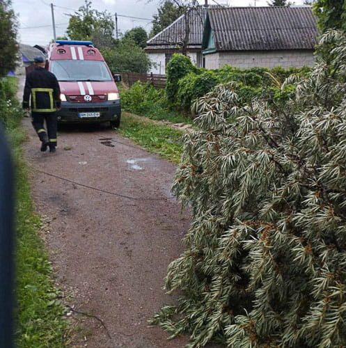 Коростенські рятувальники звільняли дороги від повалених дерев