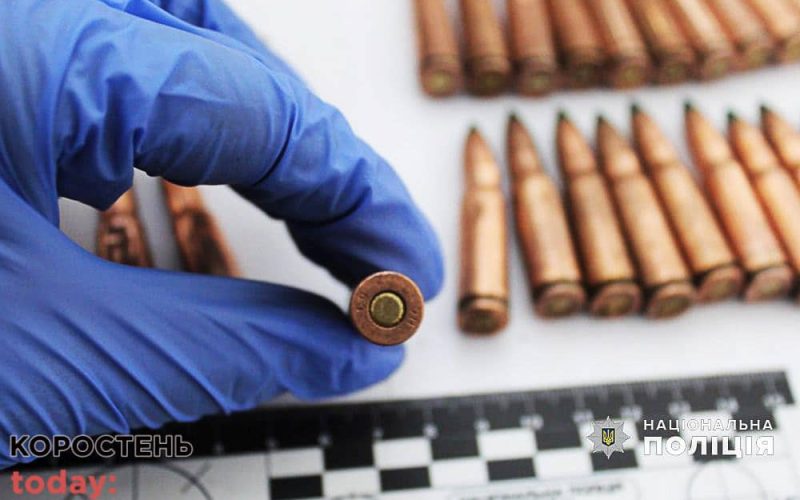 У поліції розповіли про затримання в коростенському парку чоловіка, що продавав гранати, підривачі та набої (ФОТО)