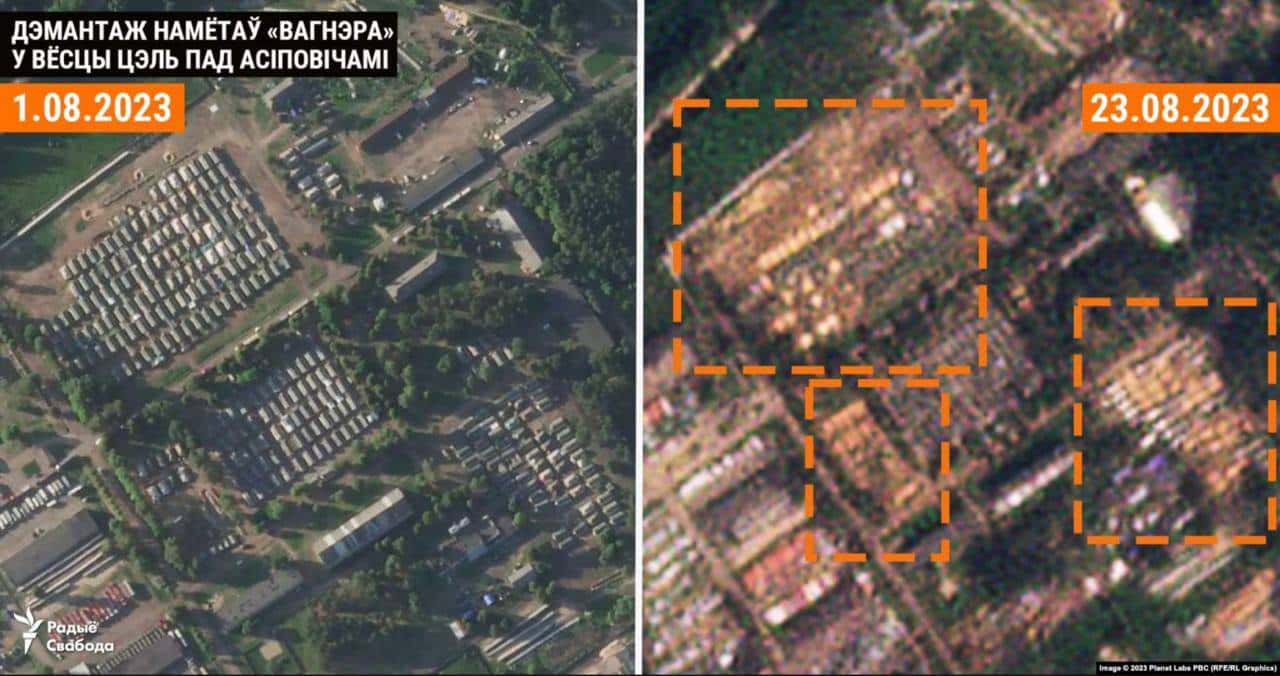 Табір Вагнера в Білорусі активно демонтують