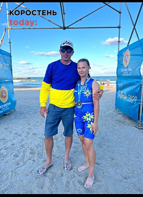 Коростенські спортсмени повернулись із чемпіонату світу з пляжної боротьби з нагородами