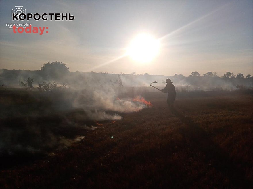 У селі Овруцької громади ледь не згоріла церква, а чоловік, що намагався загасити вогонь, отримав опіки