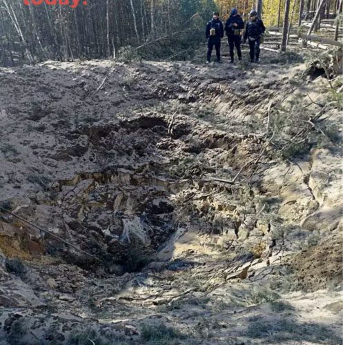 Сапери знищили сучасну авіабомбу, яку знайшли лісівники на території Народицької громади