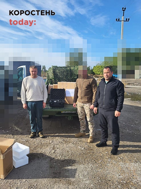 В Олевську українським захисникам передали шість квадрокоптерів