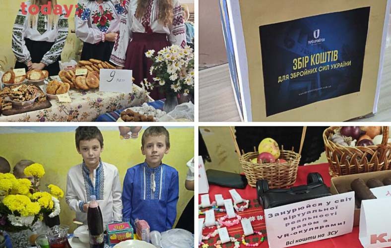 У селі на Коростенщині відбувся шкільний ярмарок на підтримку воїнів ЗСУ