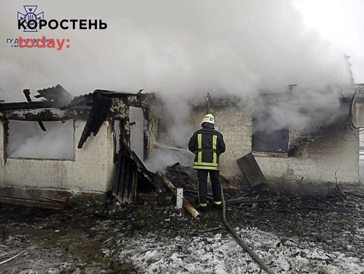 На пожежі в Коростенському районі загинуло троє діток