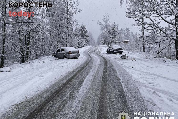 На Коростенщині Chevrolet врізався у Daewoo: до лікарні госпіталізували жінку та дівчинку