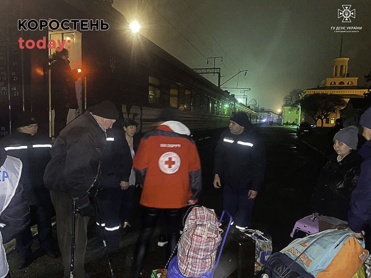 З Донеччини прибув черговий потяг з евакуйованими особами: людей розселять на території Малинської громади