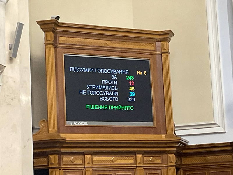 Верховна Рада прийняла законопроєкт щодо посилення мобілізації у першому читанні