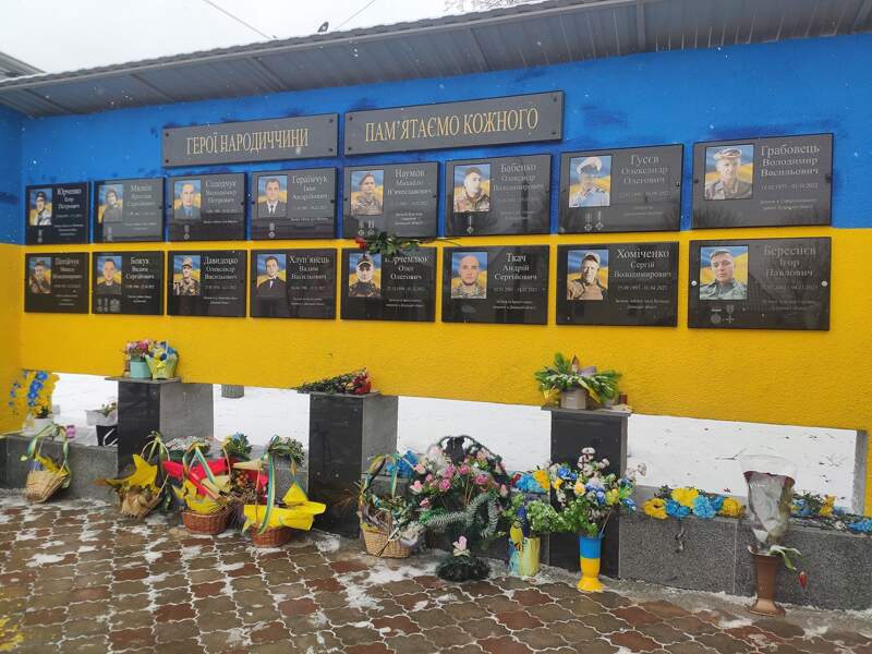 У Народичах відбувся мітинг-реквієм до Дня вшанування пам’яті Героїв Небесної Сотні