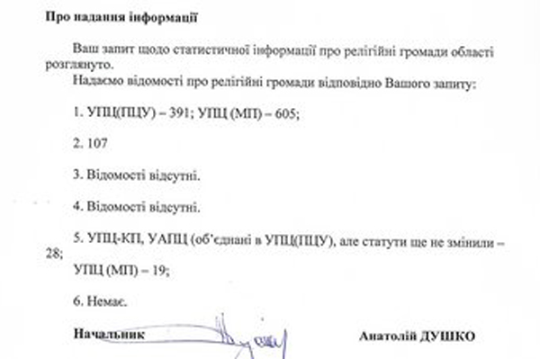 Скільки церков УПЦ МП перейшли до ПЦУ за п’ять років на Житомирщині