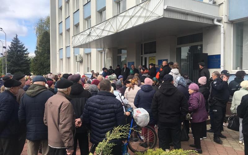 Мітинг у Коростені – чорнобильці знову протестували проти скасування доплат до пенсій