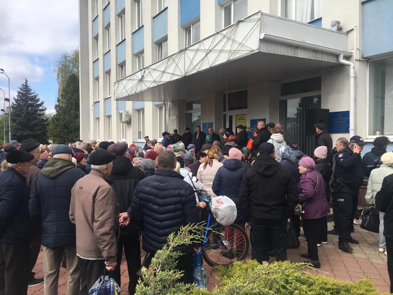 Мітинг у Коростені – чорнобильці знову протестували проти скасування доплат до пенсій