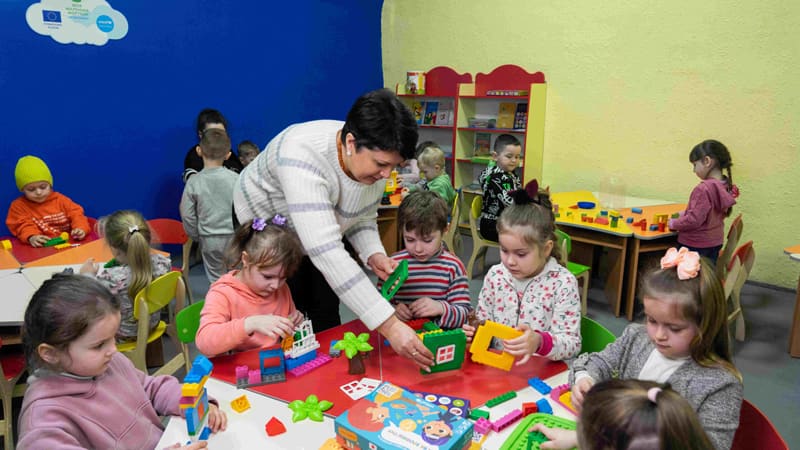 В одному з дитсадків Коростеня ЄС та ЮНІСЕФ допомогли облаштувати укриття