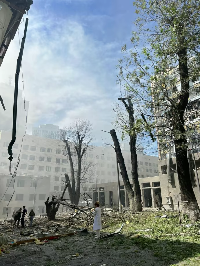 Країна терорист завдала ракетного удару по дитячій лікарні “Охматдит” в Києві
