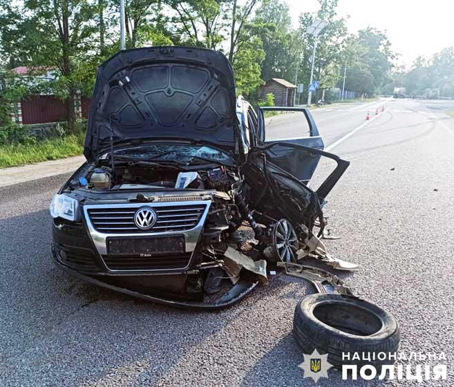 Житель Овруцької громади на Volkswagen врізався у DAF: травмовані двоє