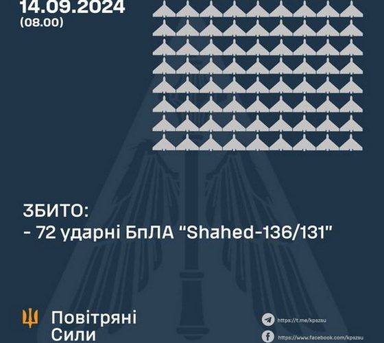 Працювали сили ППО: РФ атакувала Житомирщину ударними дронами