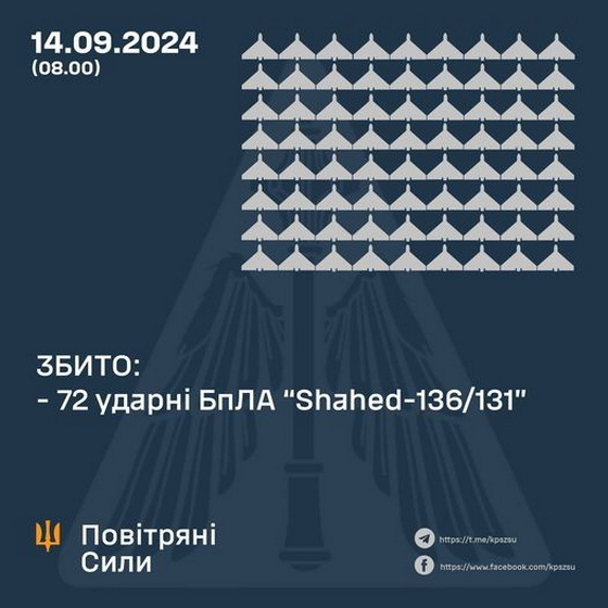 Працювали сили ППО: РФ атакувала Житомирщину ударними дронами