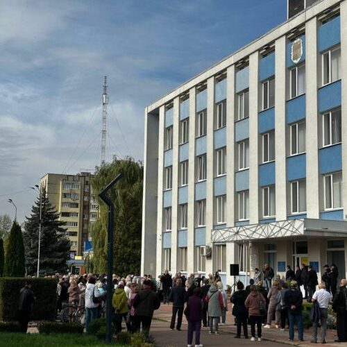 У Коростені “чорнобильці” знову вийшли на мітинг