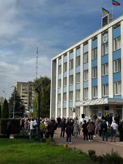 У Коростені “чорнобильці” знову вийшли на мітинг