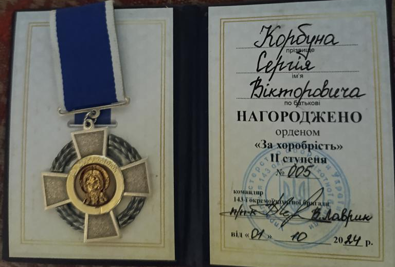 Захисник з Олевської громади нагороджений нагрудним знаком “Золотих хрест” та орденом “За хоробрість”