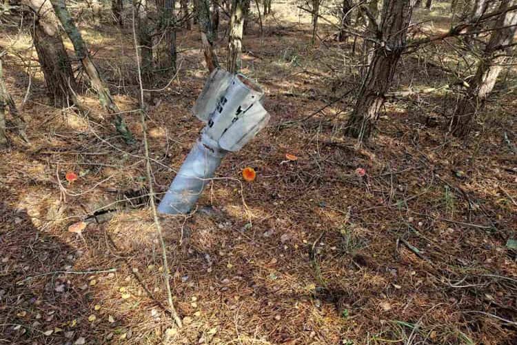 На Малинщині місцеві жителі знайшли частину боєприпасу «Ураган»