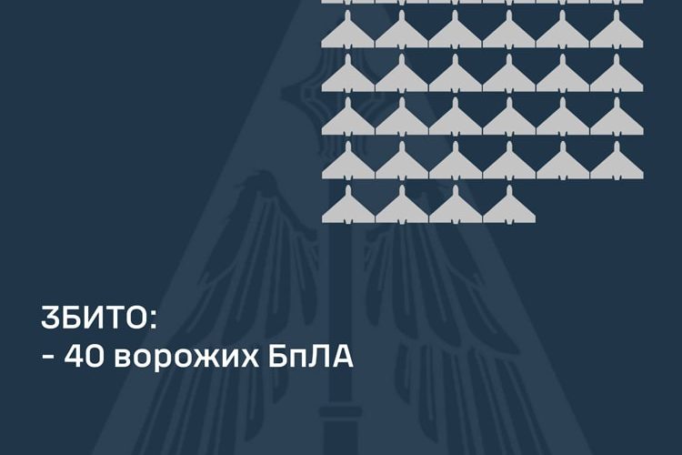 Цієї ночі в небі над Житомирщиною Повітряні сили збивали “шахеди”
