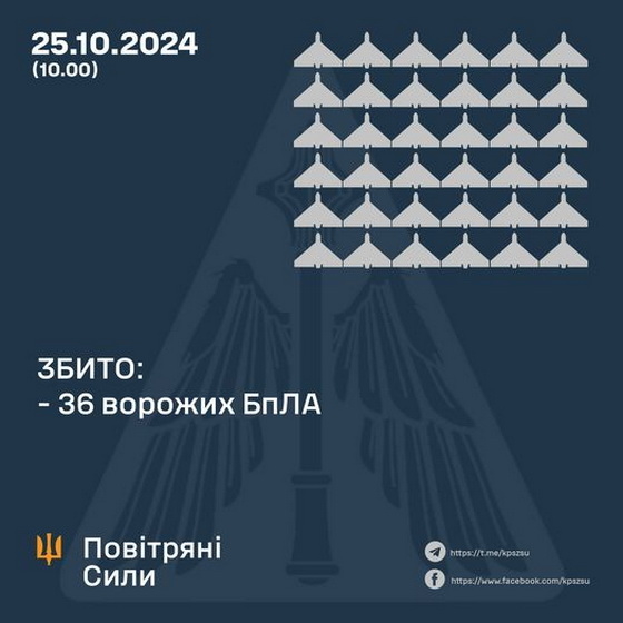 Над Житомирщиною вночі ППО збивала російські “шахеди”