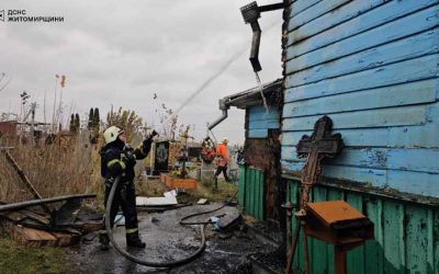 Рано зранку в селі на Житомирщині горіла церква УПЦ
