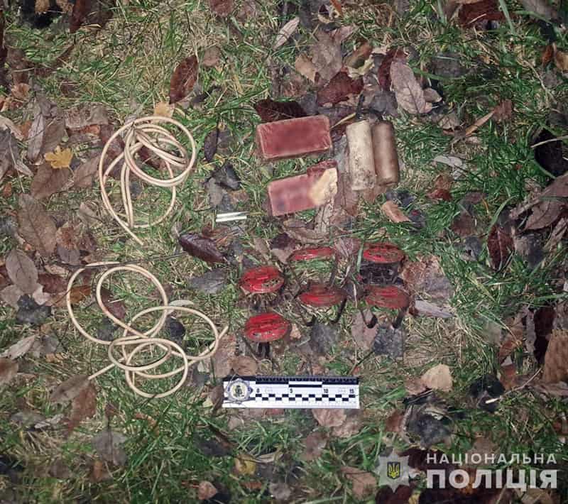 На земельній ділянці в Житомирській області знайшли торбу з вибухівкою